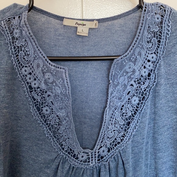 Blue Lace Top - Picture 2 of 3